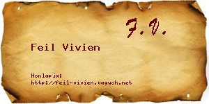 Feil Vivien névjegykártya