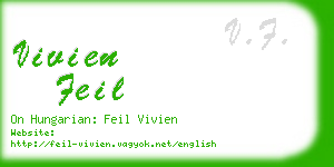 vivien feil business card
